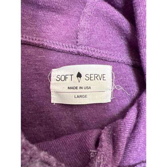 Women’s Purple Soft Serve Hoodie - Size Large - Picture 4 of 5